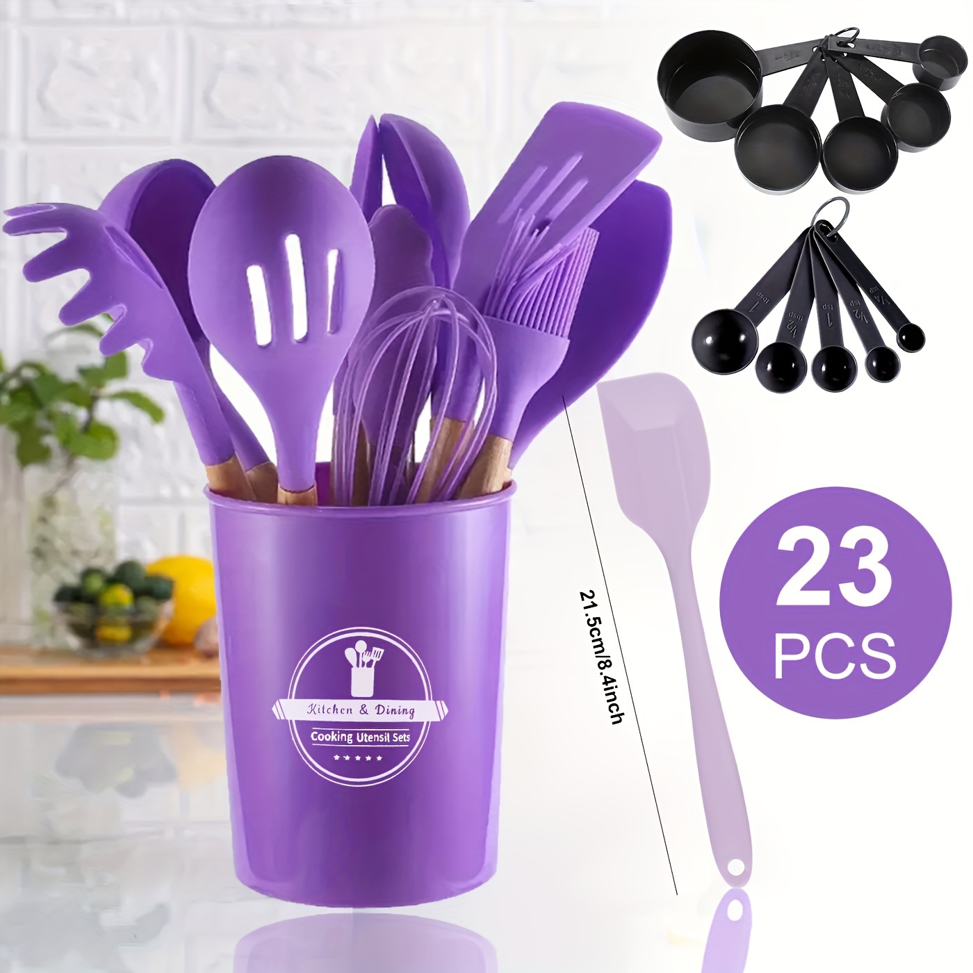 2023 New Design 7PCS Purple Cooking Set Non Stick Cookware Sets