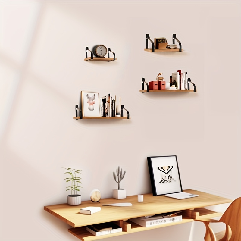 Rustic Wall Mounted Storage Shelf for Bedroom Living Room Bathroom Office