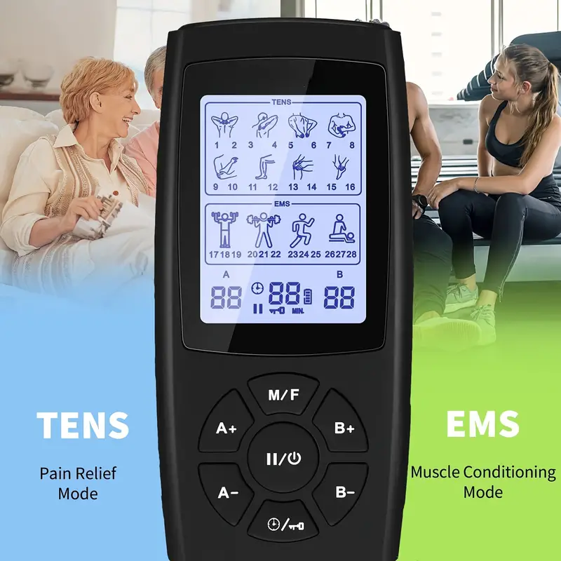 Tens Ems Unit 28 Mode 40 Intensity Muscle Stimulator For - Temu