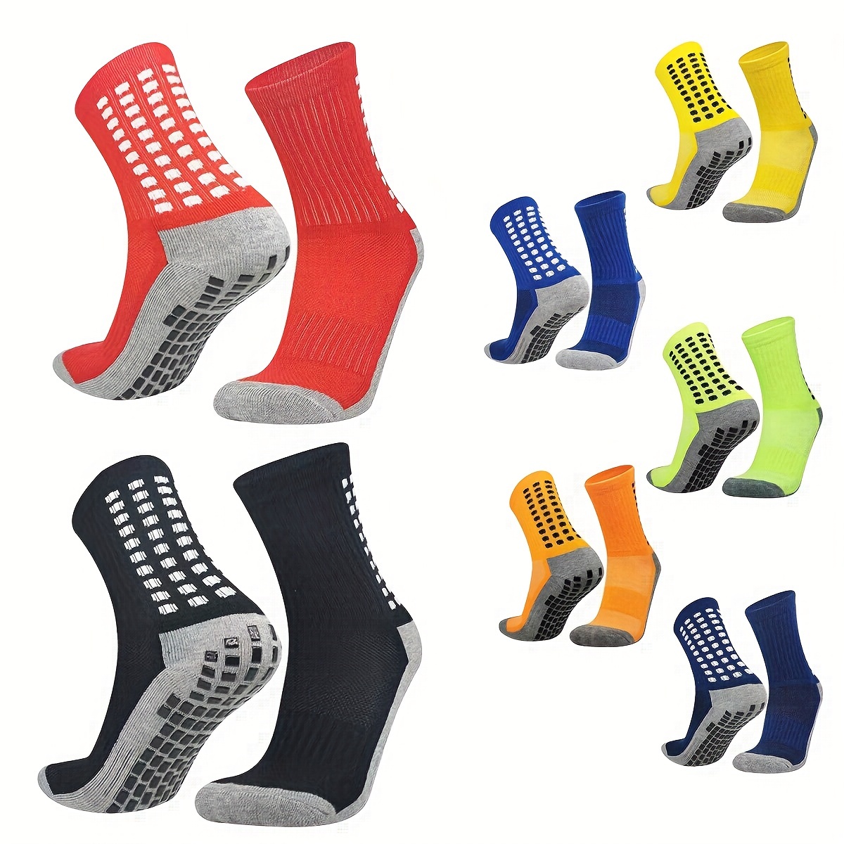 Soccer Socks Unisex Non Slip Strip Grip Socks Breathable - Temu