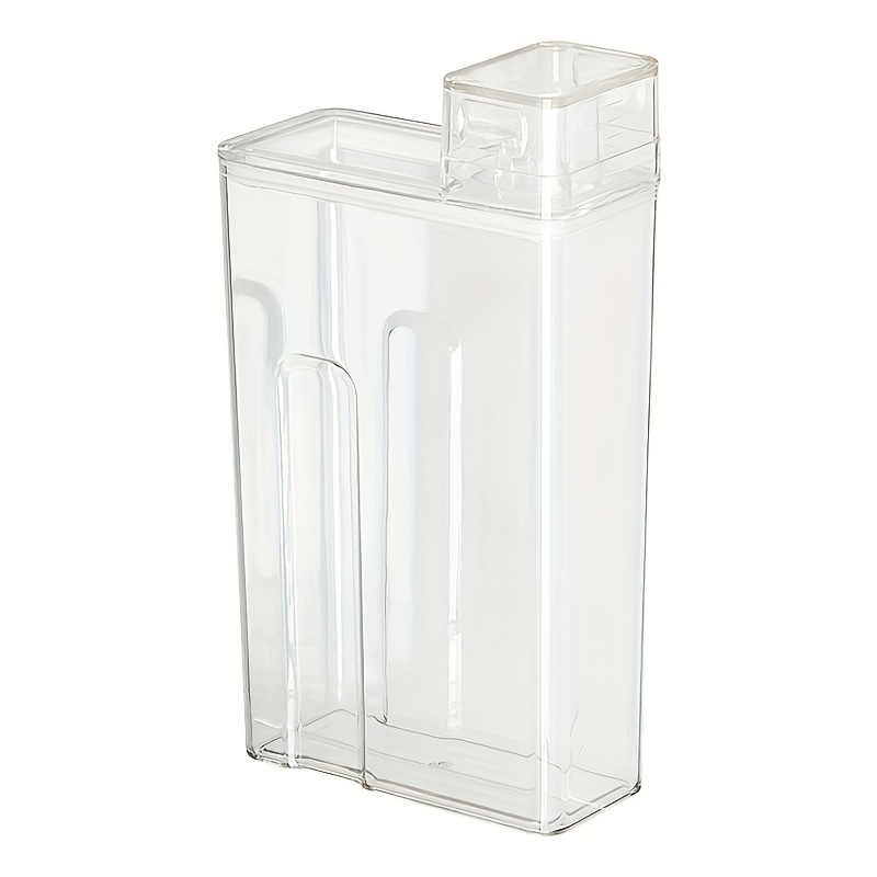 Dispensador transparente de detergente para ropa, caja de