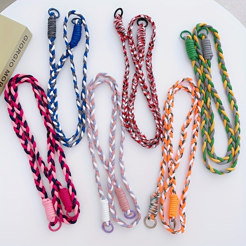 Anti lost Paracord Lanyard Buckle Keys Work Id Mobile Phones - Temu