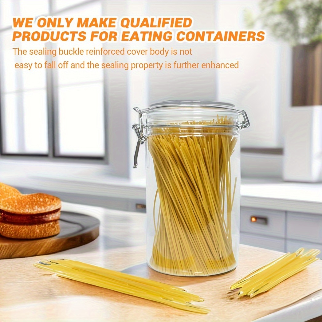 Storage Container Food Grade Sealed Round Plastic Jar Lid - Temu
