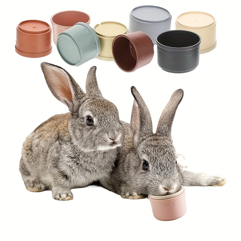 Bunny Stacking Cups Multi Color Reusable Rabbit Toys Of - Temu
