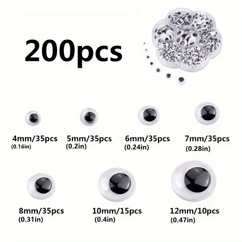 Mini Black Plastic Eyes For Sewing Small Ball Craft Eyes For