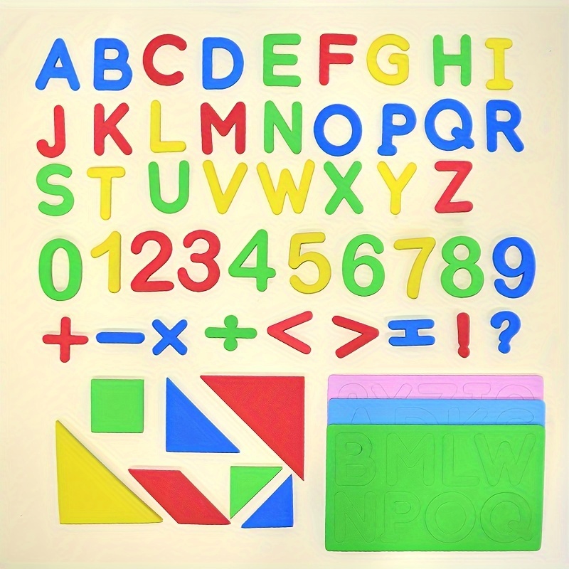 Aimant de réfrigérateur en bois pour enfants, jouet de développement de  l'intelligence de l'alphabet