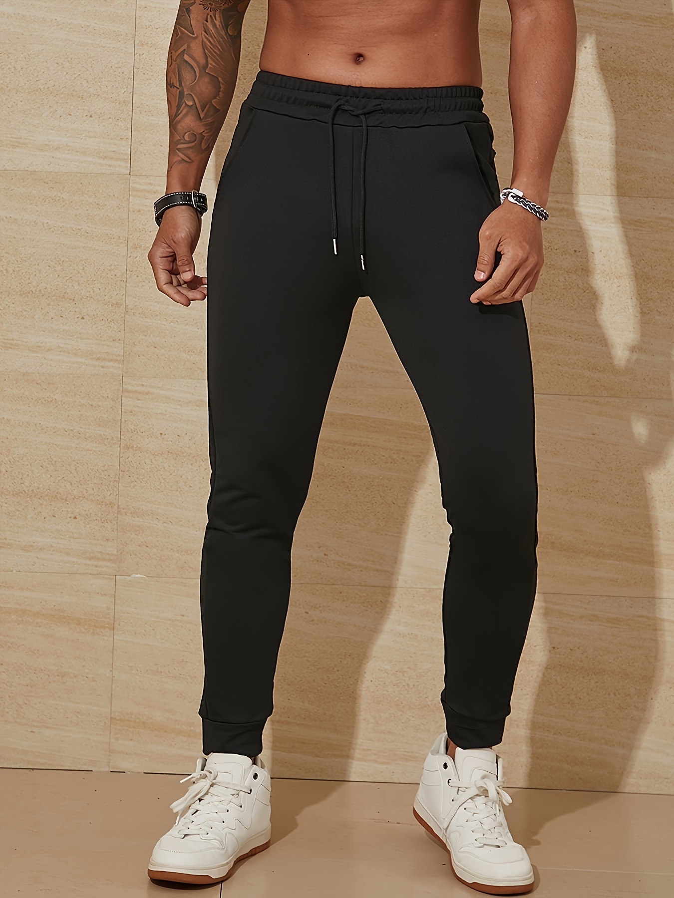 Men's Joggers Fitness Pant Bottoms Fashion Sweatpants Slim - Temu