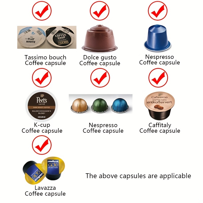 Estante de almacenamiento de cápsulas de café, cajón de almacenamiento de  acero inoxidable para Dolce Gusto