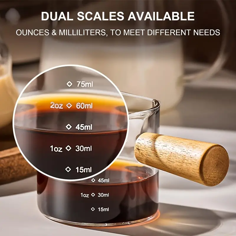 Espresso Shot Glass-/ Barista Measuring Glass 2oz