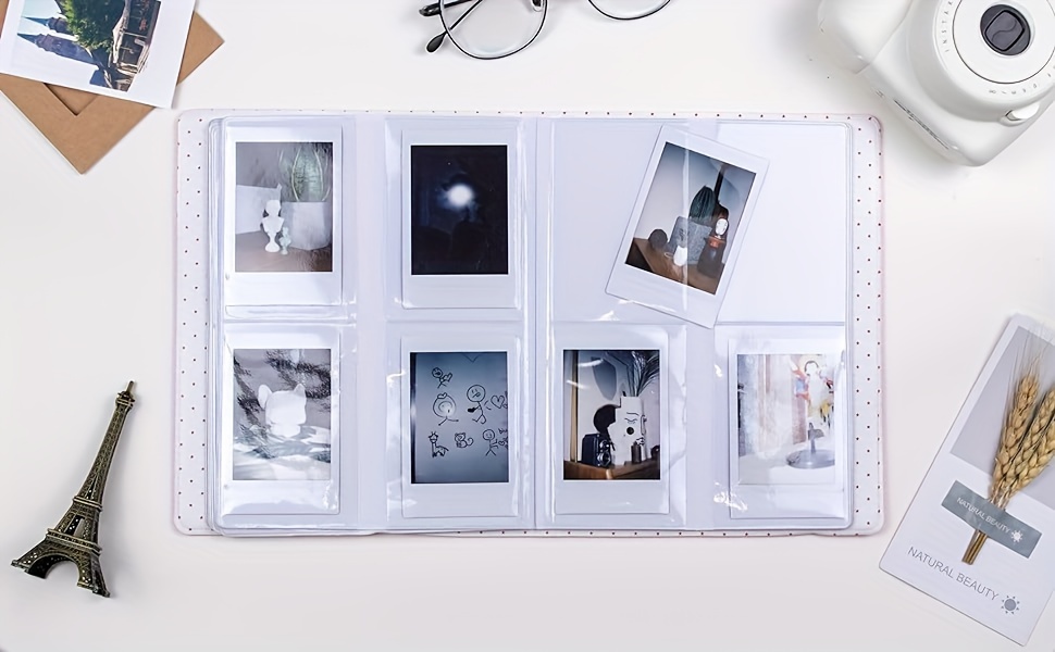 Photo Album 128 Photos Pvc Insert Big Book Album Family - Temu