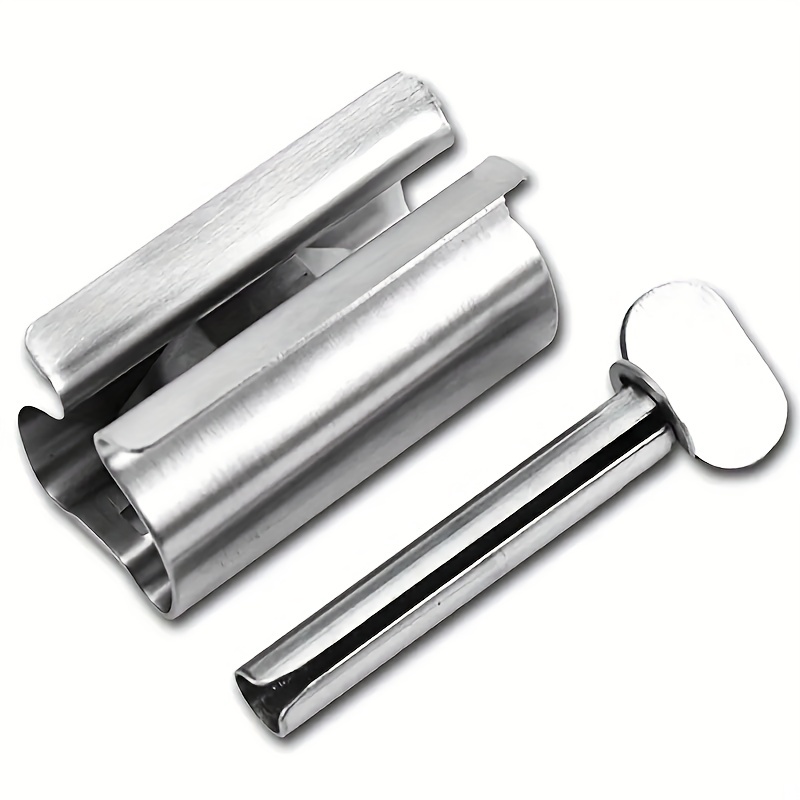 Stainless Steel Toothpaste Squeezer & Holder Set