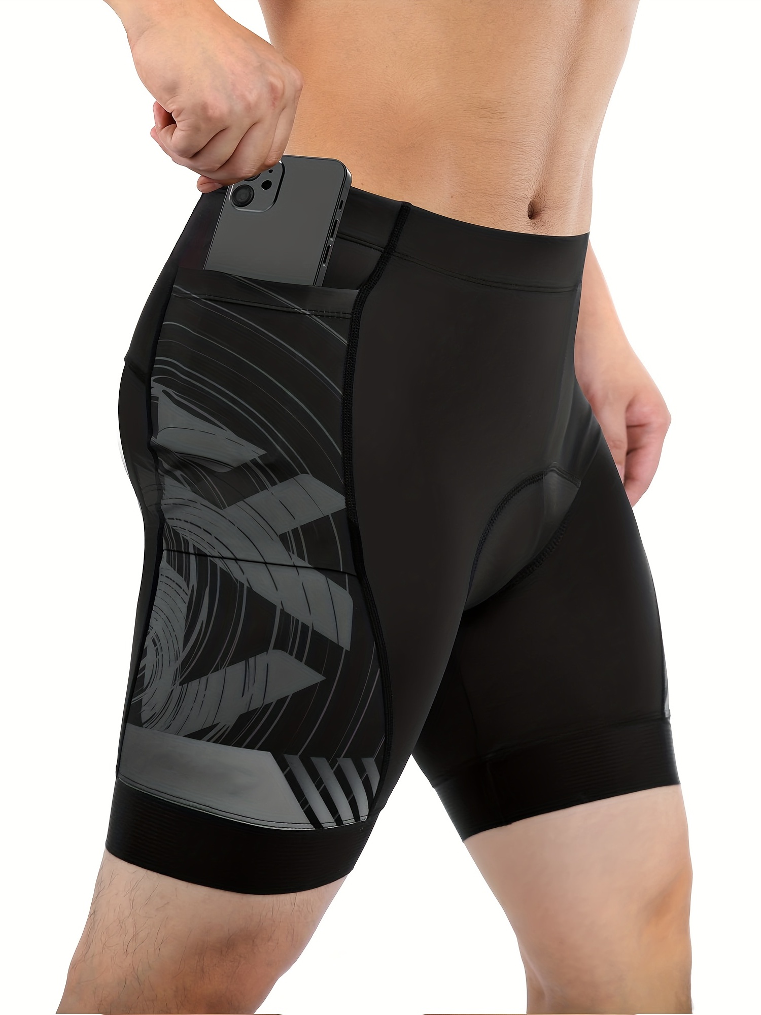 Pantalones Cortos Ciclismo Acolchados 4d Hombre 3 Bolsillos - Temu Chile