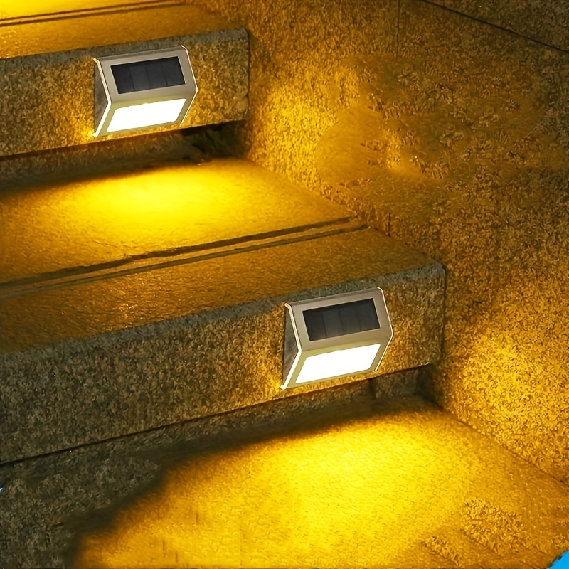 Solar Deck Light Solar Lamp Waterproof Led Stainless Steel Temu