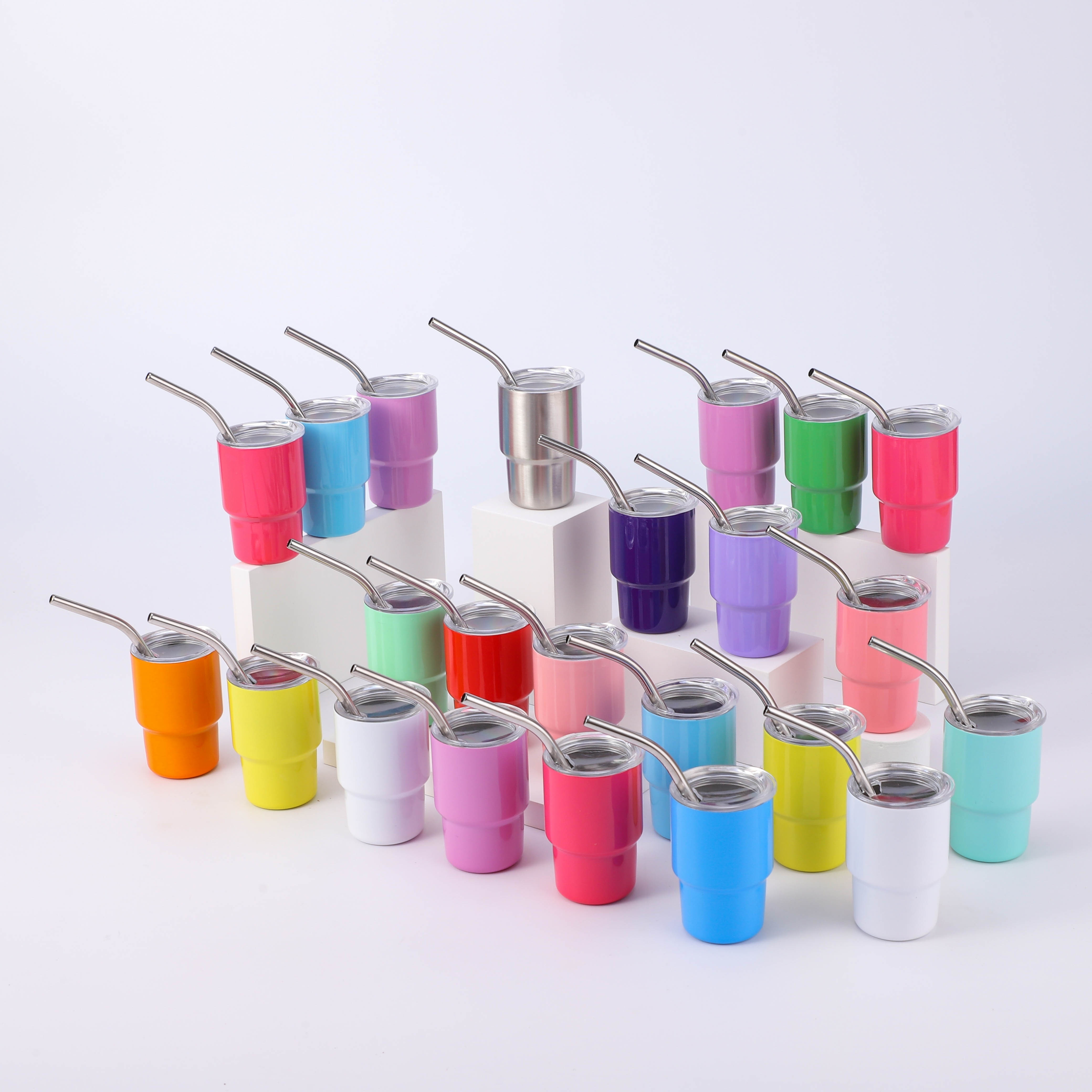 Mini Tumblers With Lid And Straw Stainless Steel Sublimation - Temu United  Arab Emirates