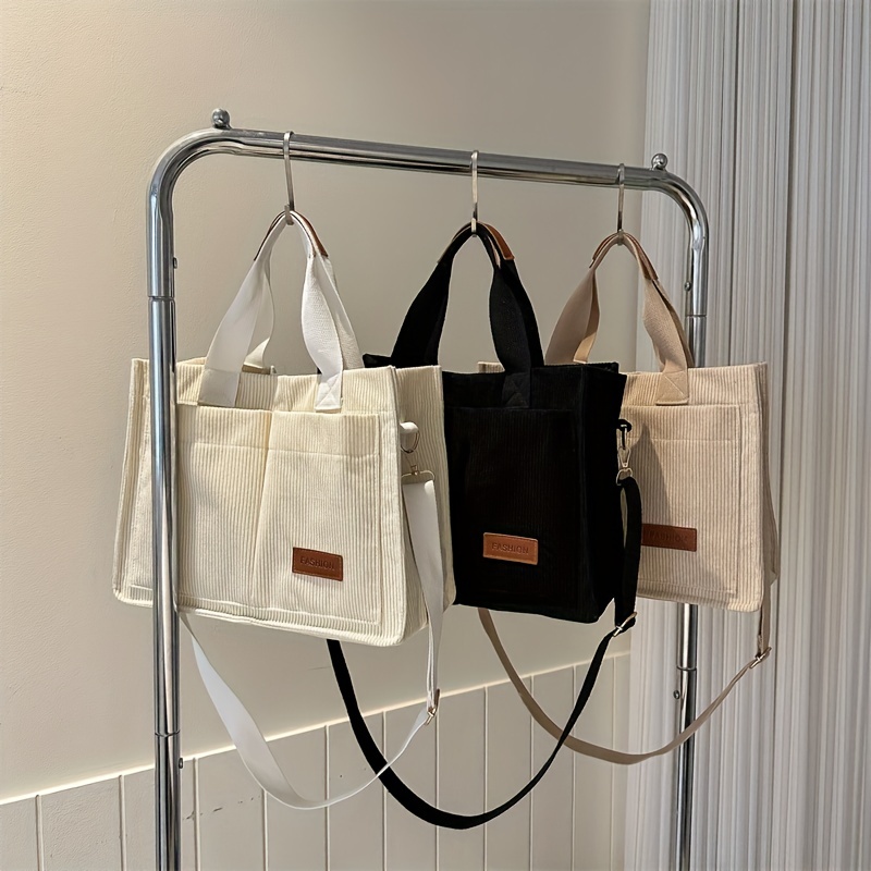 Canvas shoulder bag organization storage handbag cosmetics travel women's  bag retro fashion shopping bag canvas bag