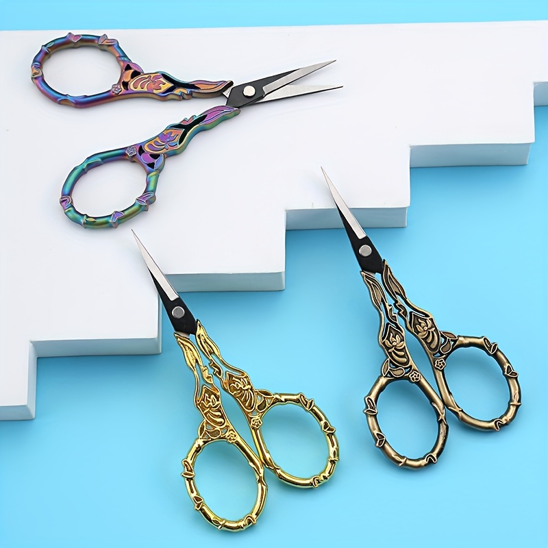 Stainless Steel Zinc Alloy Cross Embroidery Scissors Pointed - Temu