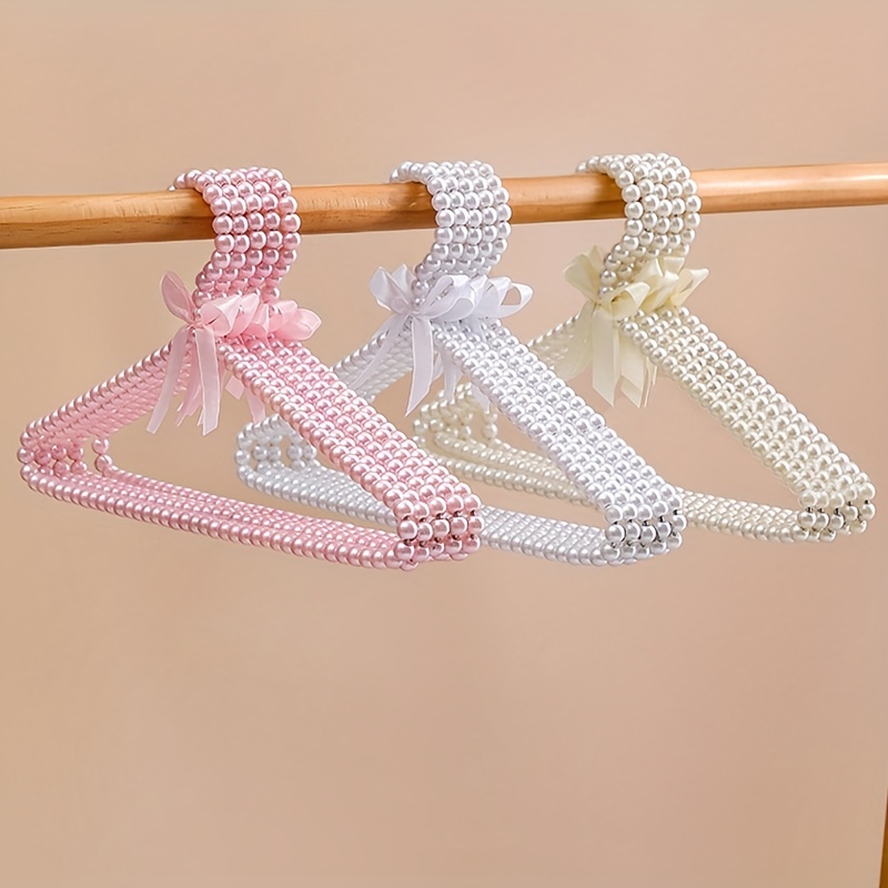 1/2pcs Pearl Beaded Clothes Hangers,Elegant Wedding Clothes Dress