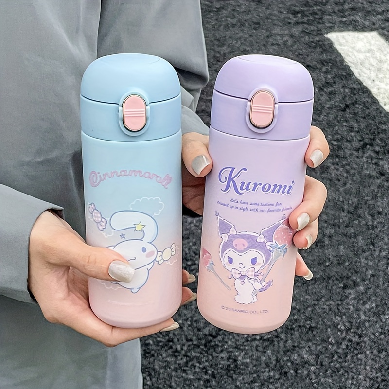 820ml Kawaii Sanrio Kuromi My Melody Thermos Mug Thermal Water Bottle  Cartoon High Capacity Stainless Steel Portable Straw Cups - AliExpress