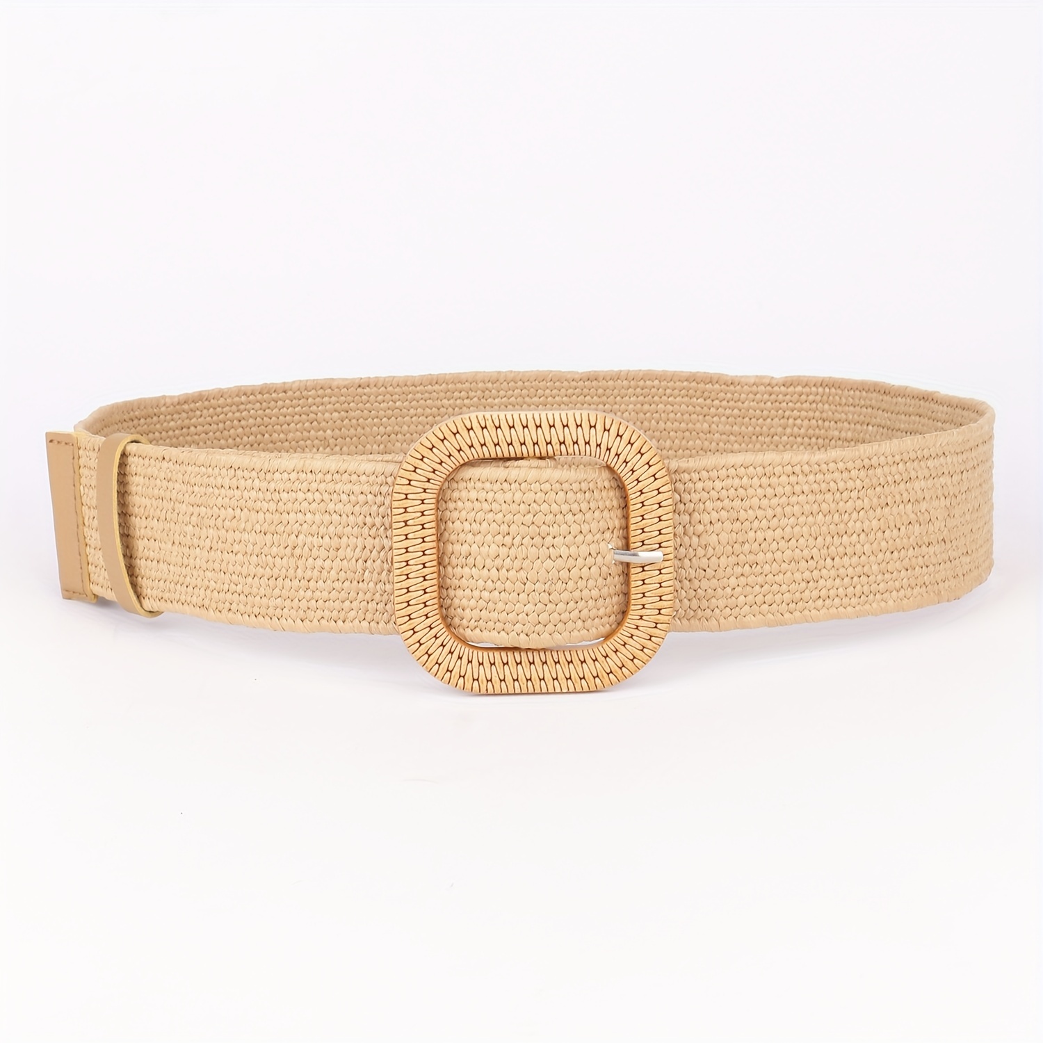 Raffia Straw Waist Belt