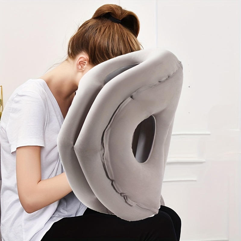 Travel Pillow Portable Head Neck Rest Inflatable Pillow - Temu