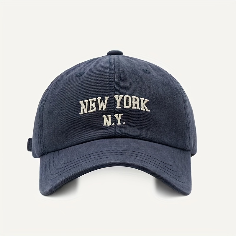 Embroidered Ny Baseball Fashion Womens Outdoor Adjustable Casual