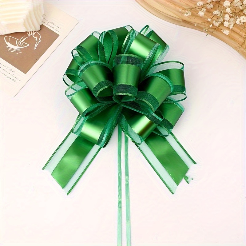 Christmas Gift Wrap Ribbon Pull Bows, Easy and Fast Gift Wrapping Accessory - for Christmas Gifts, Bows, Baskets, Wine Bottles Decoration, Size: 1 PC
