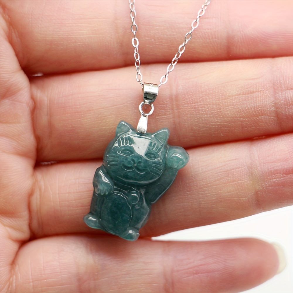 Blue jade clearance necklace