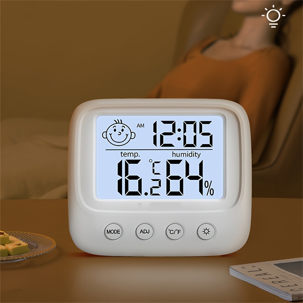 Medidor Digital de Temperatura y Humedad Para Casa Oficina Termometro  Interior