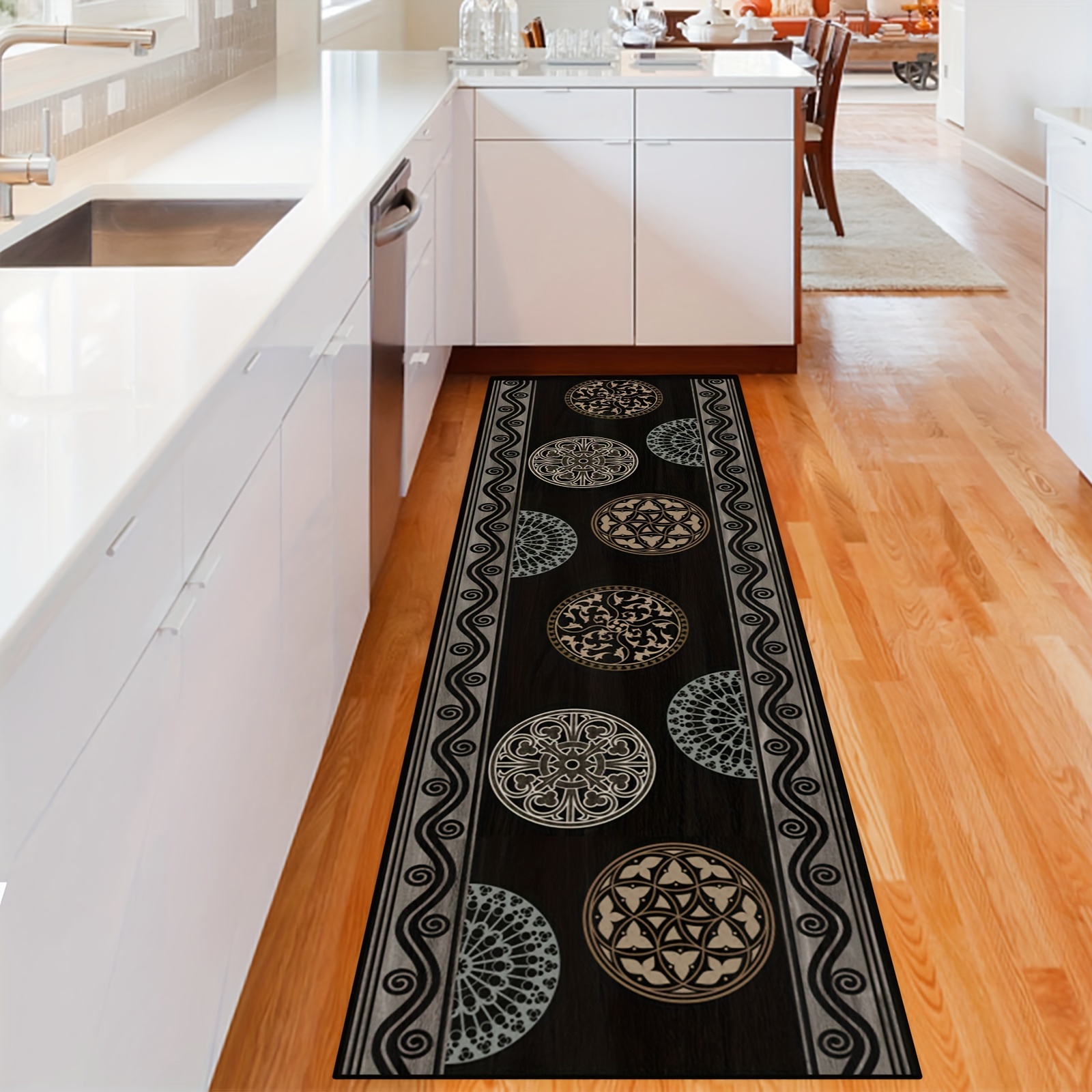 Modern And Contemporary Rug Strips, Laundry Room Rugs, Extra Long Oriental  Corridor Rug Strips Kitchen Mat, Soft Non-slip Machine Washable Staircase  Rug Strips For Hall Living Room Bedroom Sunroom Hardwood Floors, Home