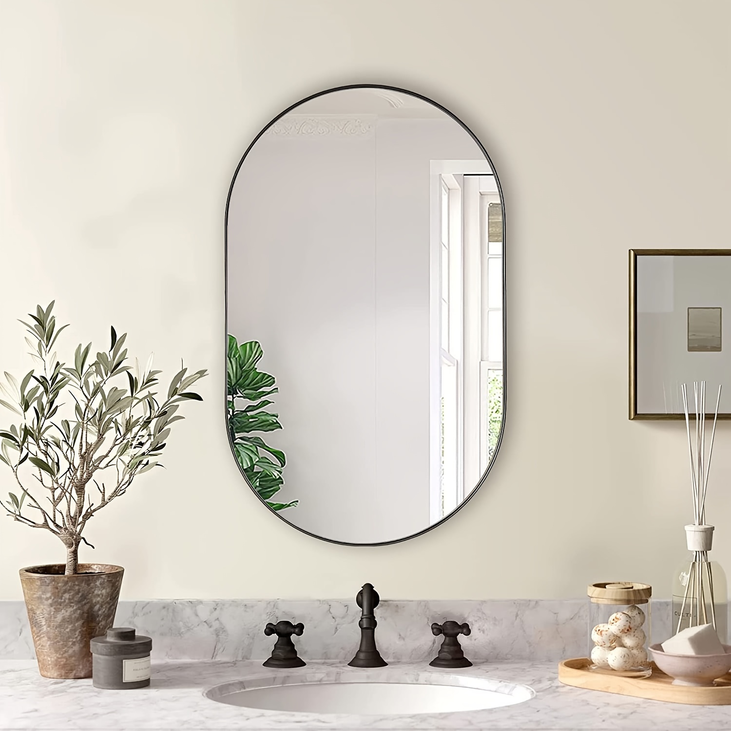 Oval Mirrors For Bathroom Temu