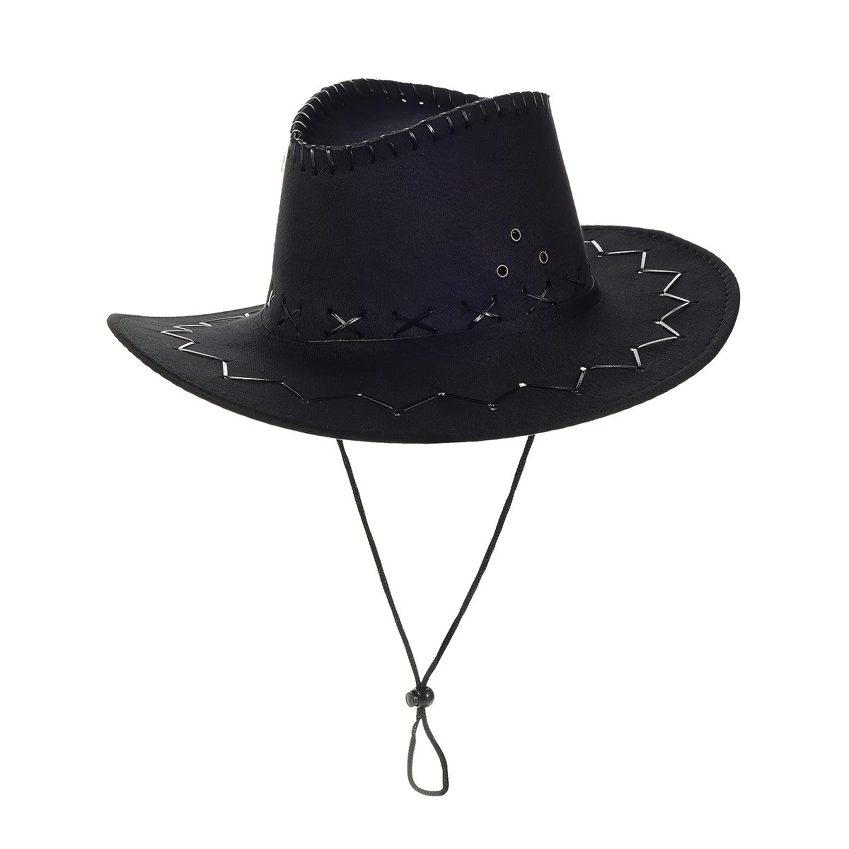 Sombrero De Vaquero Occidental Unisex, Sombrero De Ala Ancha