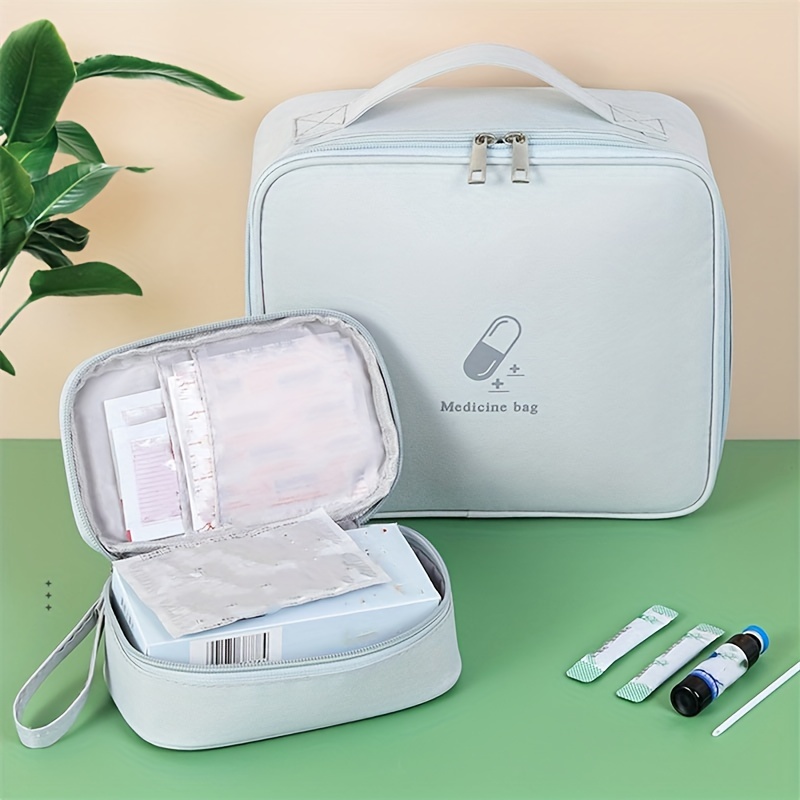 1 Tragbare Medikamentenaufbewahrungstasche, Reißverschlussleichte  Erste-hilfe-kit, Einfache Notfalltasche - Taschen & Gepäck - Temu