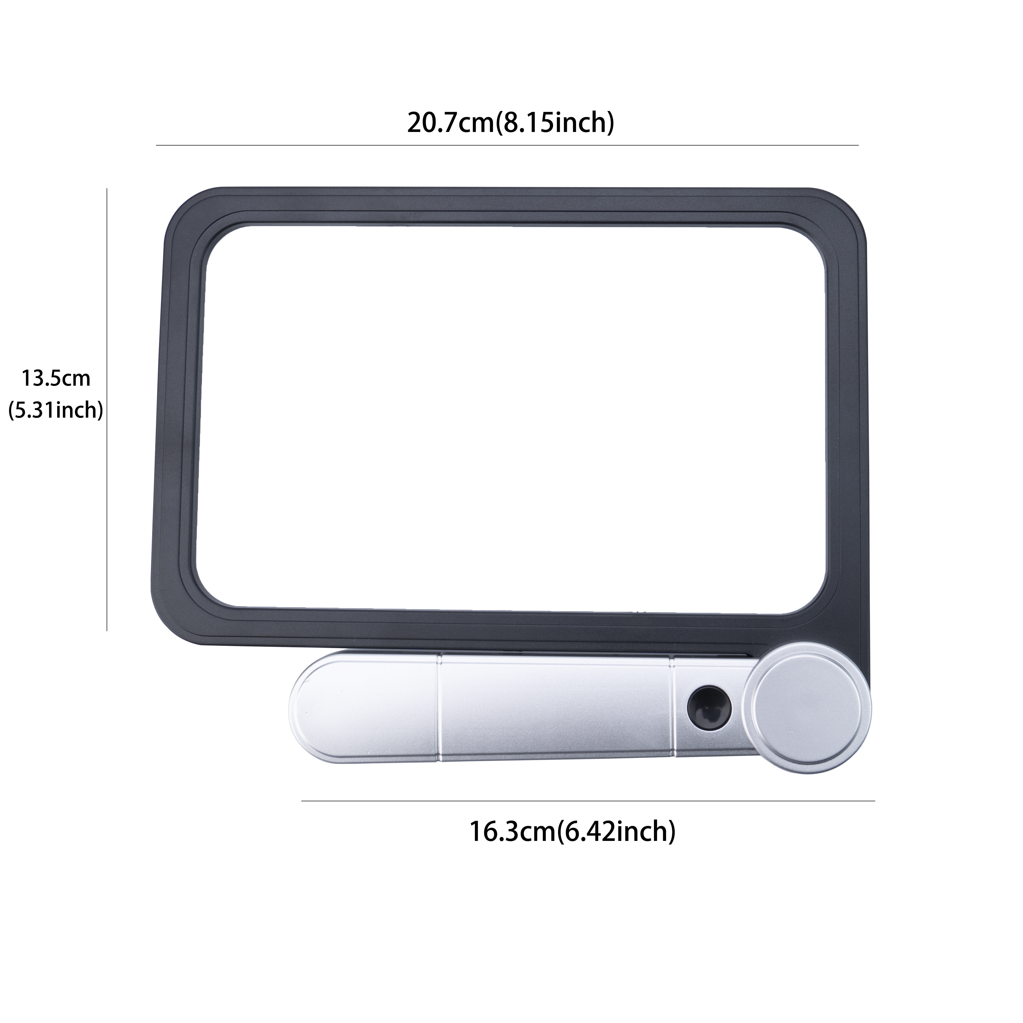 8.1''x5.3' 5x Magnifying Glass For Reading Full Book Page - Temu