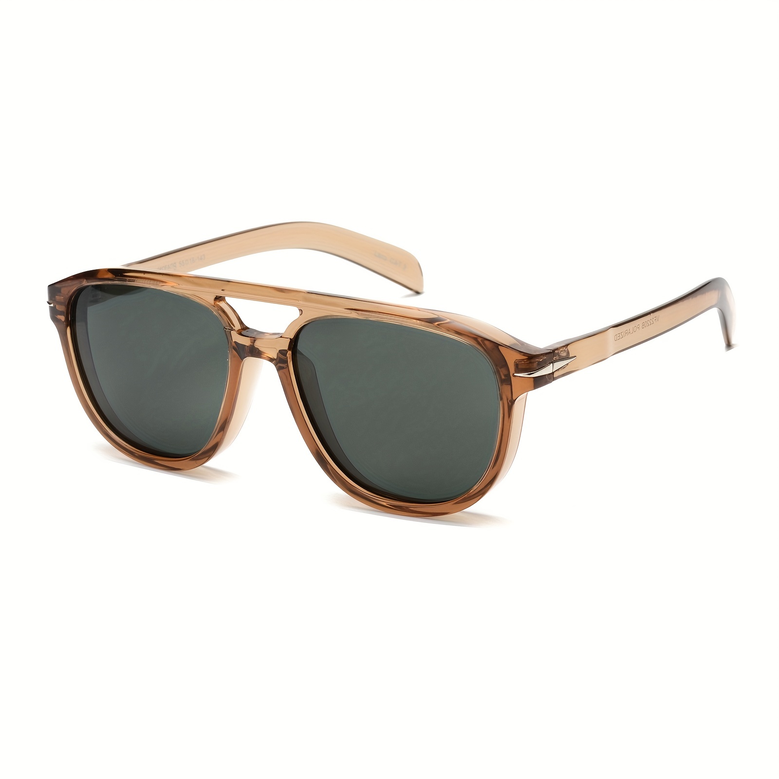 Classic Polarized Square Sunglasses Men Trendy Oversized Vintage