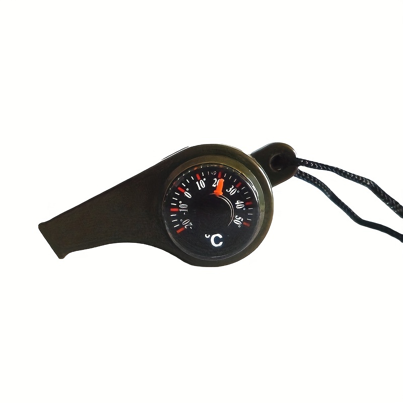 3 in 1 Compass Lifesaving Whistle Thermometer - Temu