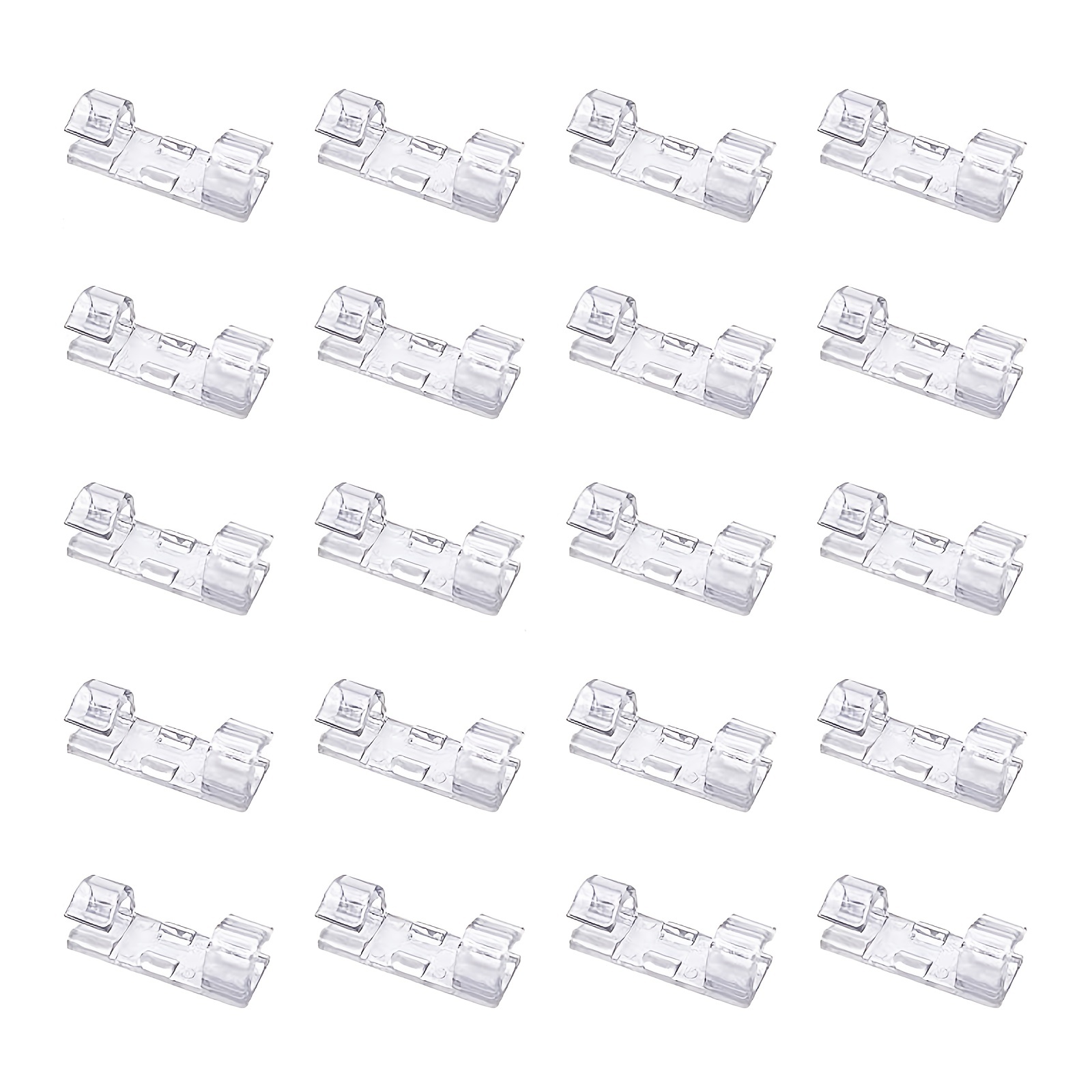  Adhesive Cable Clips Cord Organizer Clear (45 PCS, Large),  Outdoor Light Clips for Christmas String Lights, Wall Wire Holder Clips for  Ethernet Cable Management Under Desk, Led Light Hooks : Electronics