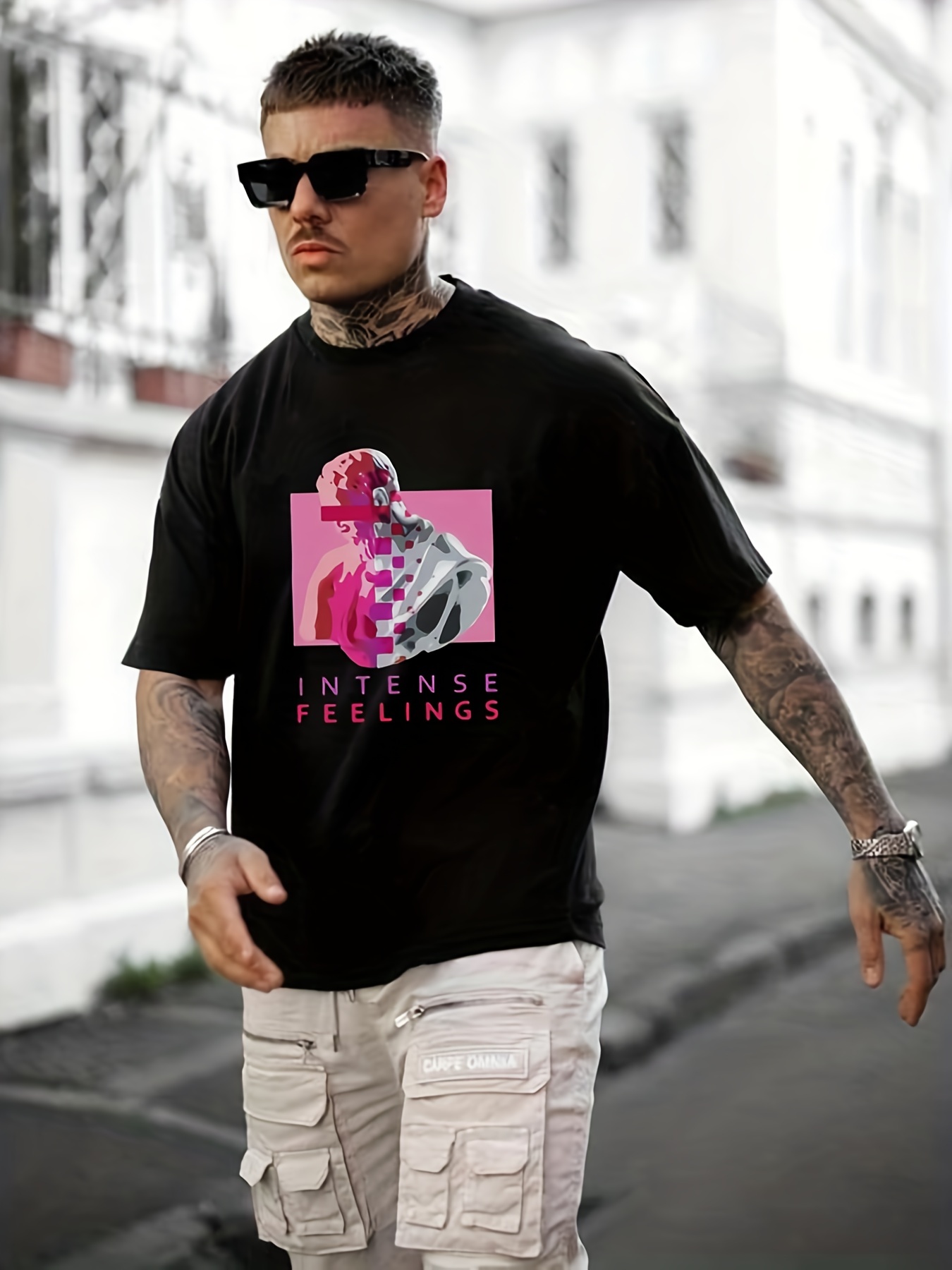 Mens Pink T-Shirts