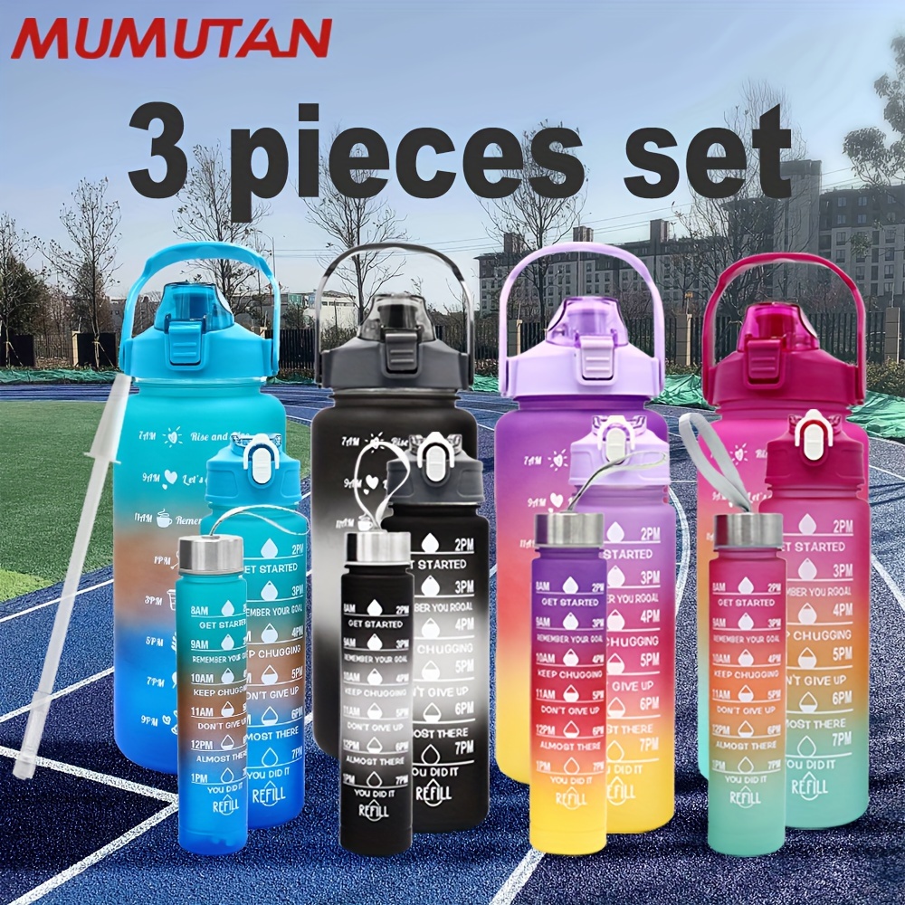 3 Piece Water Bottle Set - Temu