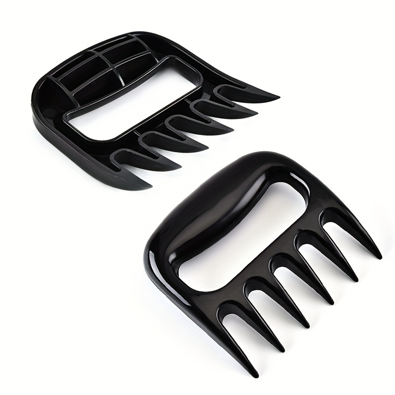 1pc plastic bear claw meat splitter deli cutter creative meat ripper bear paw bear claw fork bbq barbecue tools kitchen accessories details 4