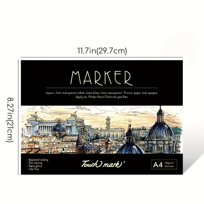 Marker Paper Pad, 9 x 12, 50 sheets - 2 Pack