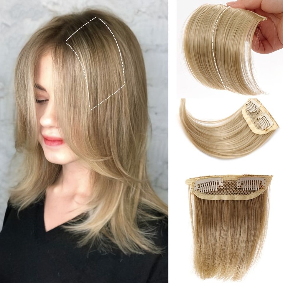 Invisible Seamless Fluffy Pad Hairpiece Clip In Hair Extension Increase  Hair Volume Top Side Cover Hairpiece Synthetic Natural Fake Hairpiece |  High-quality & Affordable | Temu