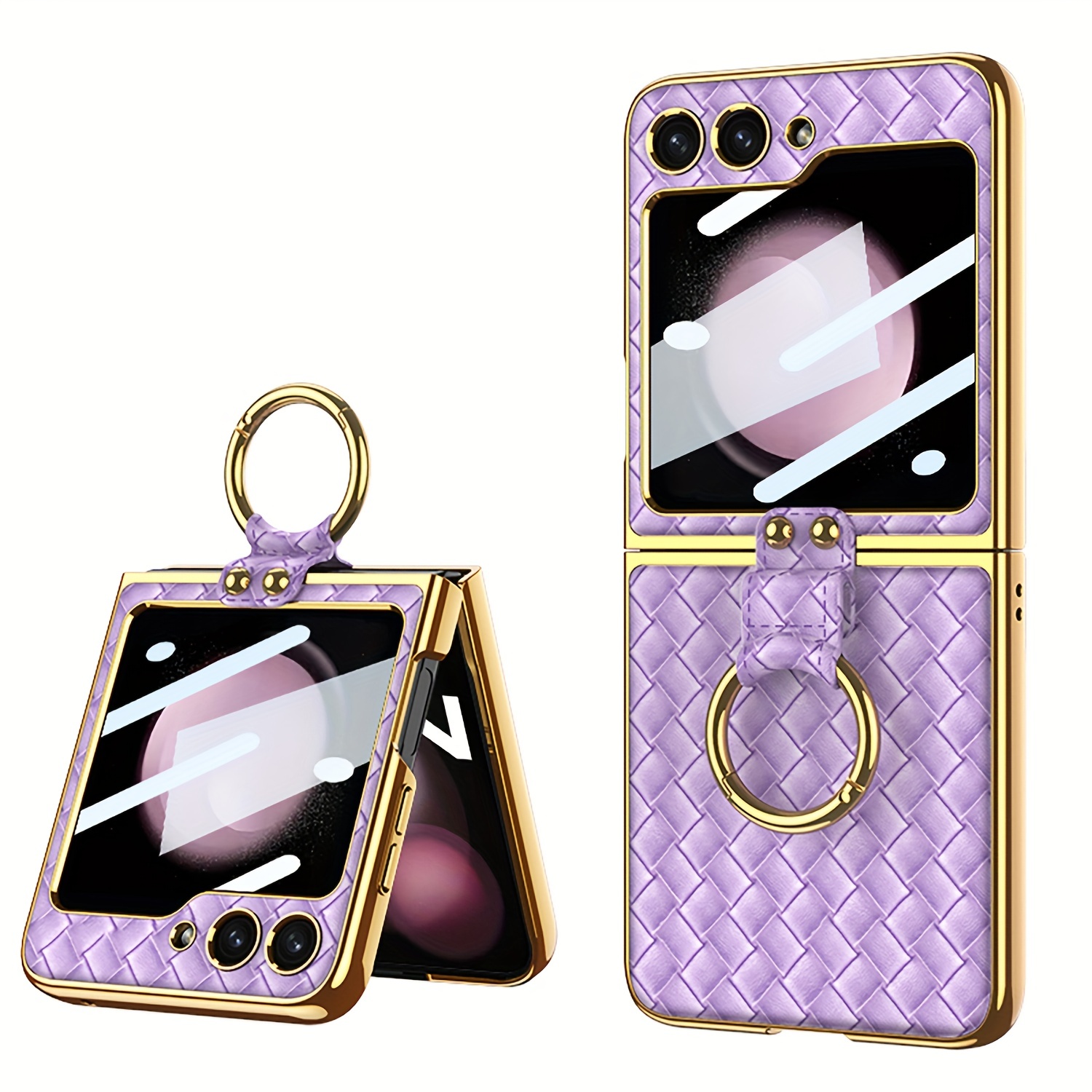  for Samsung Galaxy Z Flip 5 Case with Ring, Z Flip 5