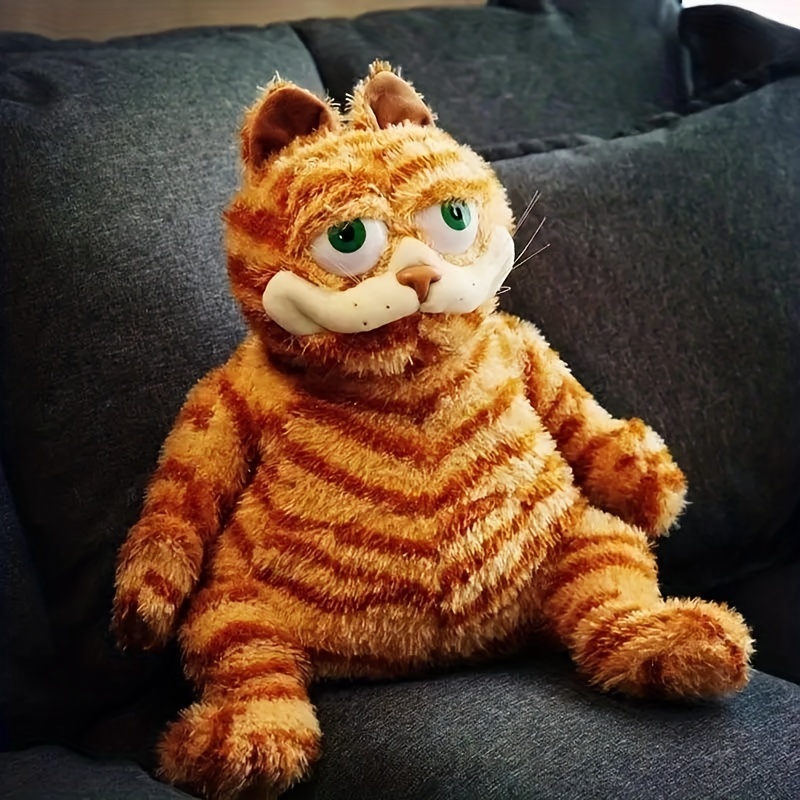 Cute Fatty Cat Garfield Plush Sofa Bed Plushier Cartoon Doll Stuffed Pillow  Soft Lovely Plushie Toy Kawaii Adorable Plushies