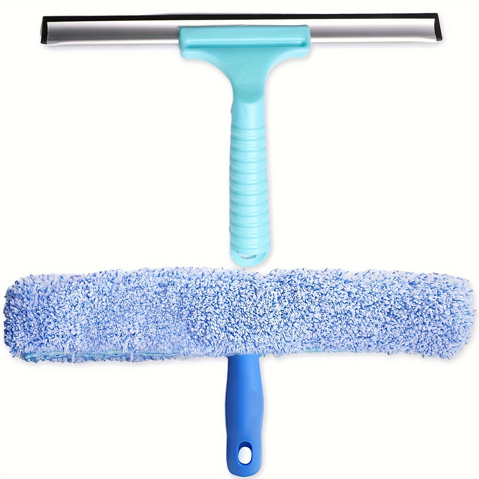 Buy 3 In 1 Spray Window Cleaner Wiper Glass Car Rag Microfiber Scraper  Broom Clean Home Kitchen Washing Tools