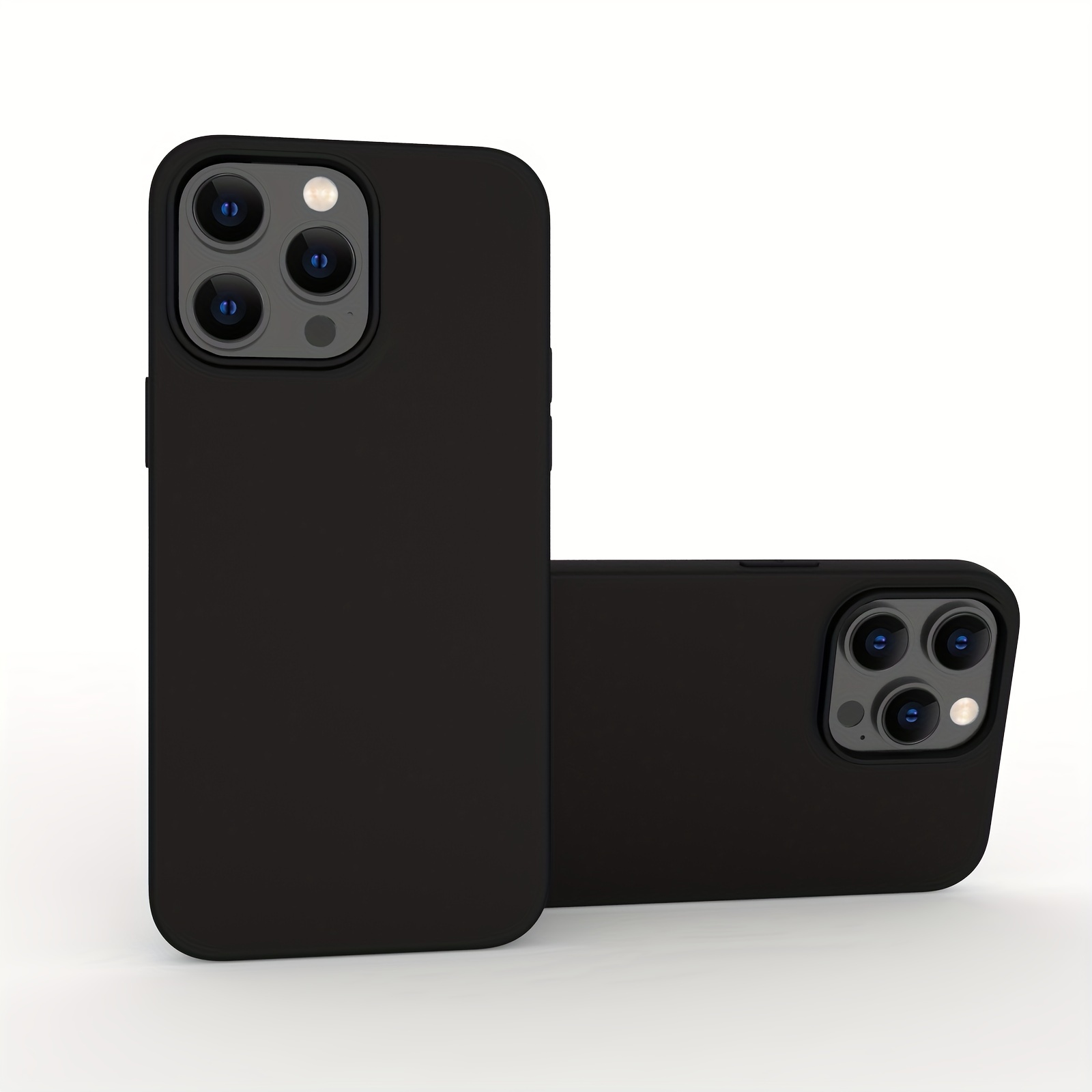 Black Matte Soft TPU Phone Case For iPhone 11 12 13 14 15 Pro Max XS