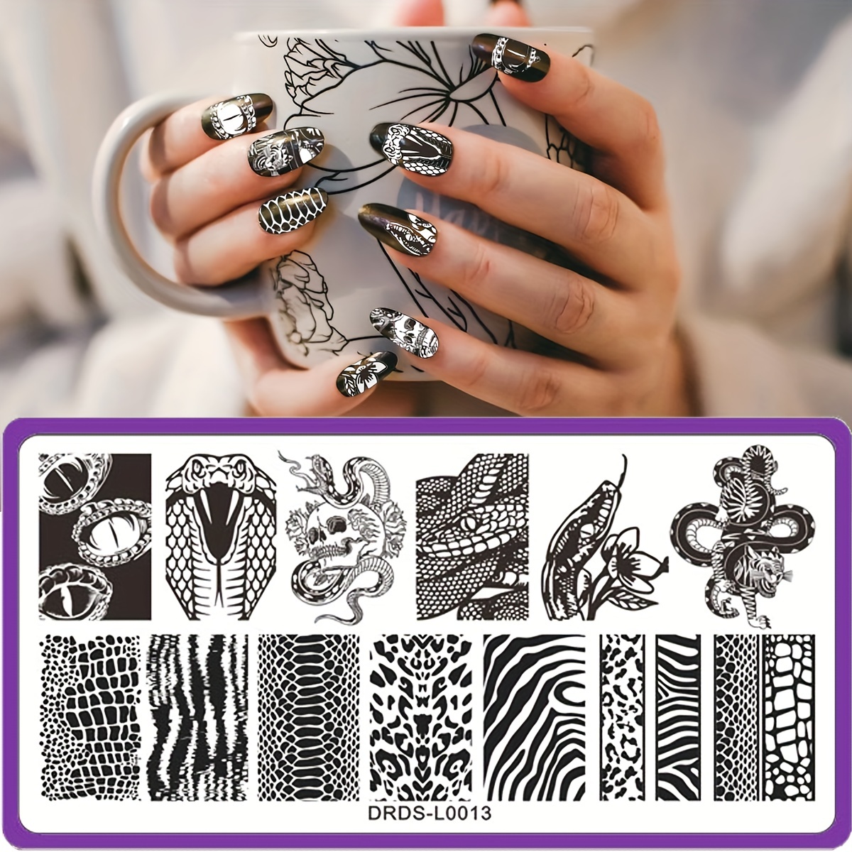 Impresora de arte de uñas DIY Stamper Máquina de impresión de manicura  Estampador de uñas Herramientas de manicura Colores de uñas Juego de  máquina de
