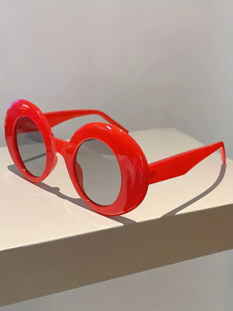 oversized round fashion sunglasses for women men vintage jelly color shades party favors decorative glasses props details 1