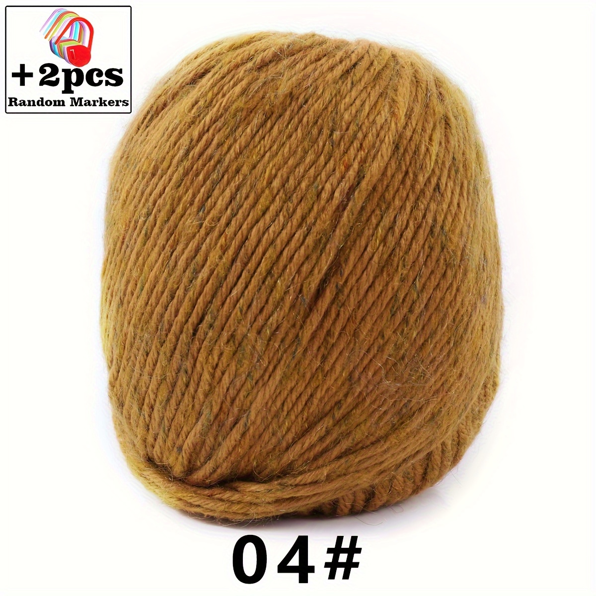 Alpaca Yarn For Knitting Cashmere Yarn With Red Markers Thread Wool Blends  Thick Yarn Multicolor - Temu Austria