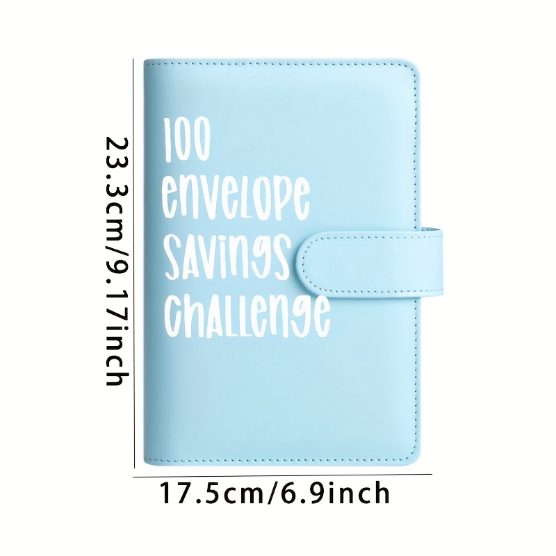 Carnet de notes A5 à feuilles mobiles Défi d'économies de 100 jours  (argenté coloré)