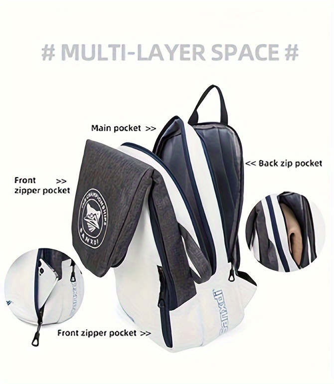 Acheter Sac de badminton raquette de tennis sac à dos padel entraînement  courge pour femmes hommes imperméable pliable sports de plein air sac à dos